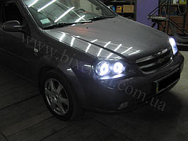 4 линзы G5 с глазами на Chevrolet Lacetti Sedan 3