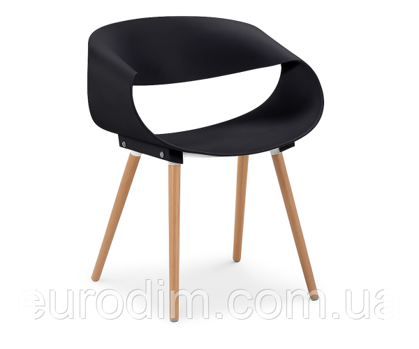 Стілець Берта пластиковий чорний