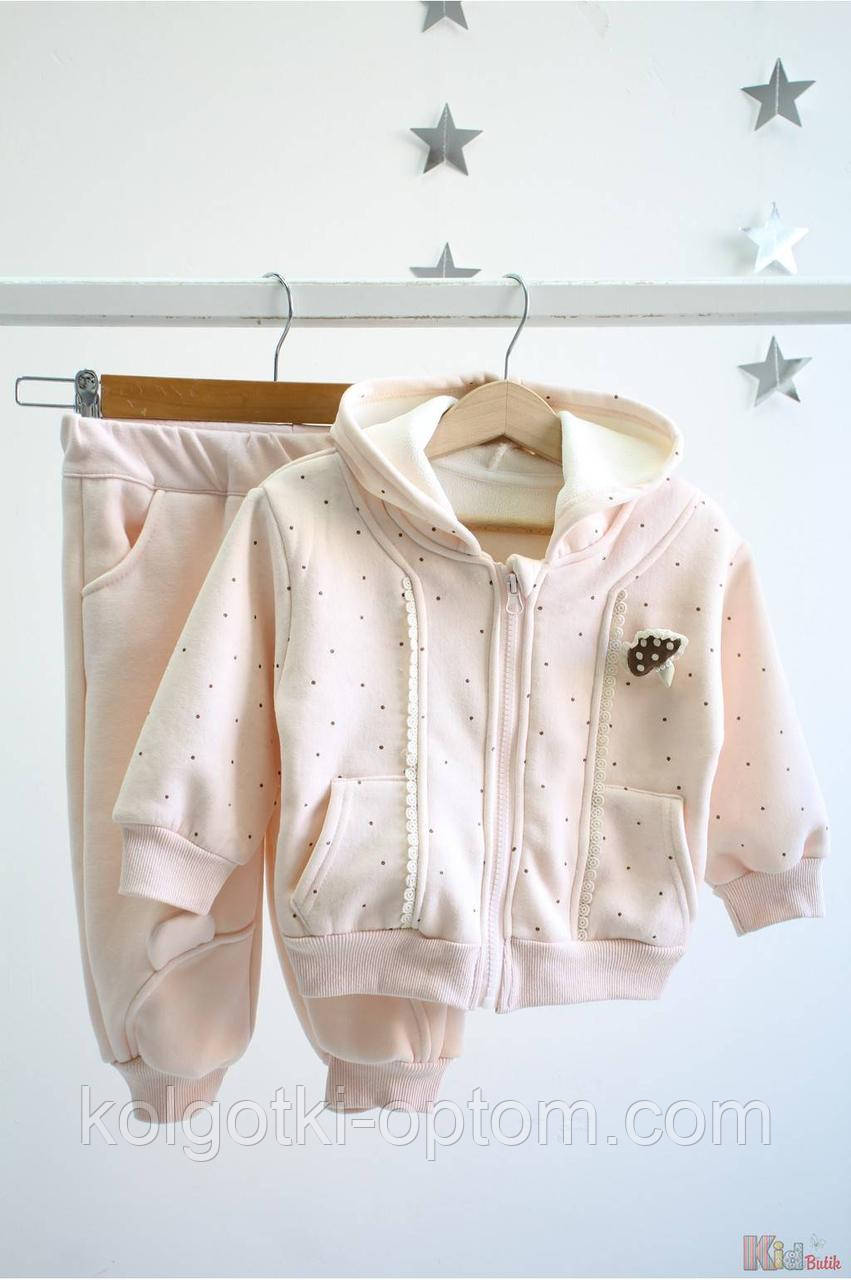 ОПТОМ Упаковка (80-86-92-98) Костюм утеплений рожевий "Мухоморчик" Bolina Baby 1111000066091, фото 1
