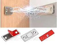 Невидимий магнітний L-подібний фіксатор дверцят шафи для кухні та гардеробу - пробивання не потрібно