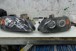 Установка линз G5 на Nissan Almera 1