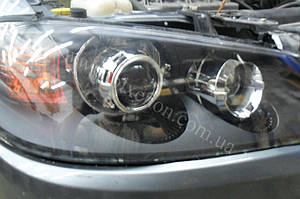 Установка линз G5 на Nissan Almera 2