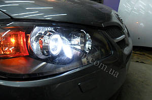 Установка линз G5 на Nissan Almera 4