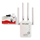 Підсилювач сигналу Wi-Fi ретранслятор PIX-LINK WR16Q 300М Repeater, Router, AP