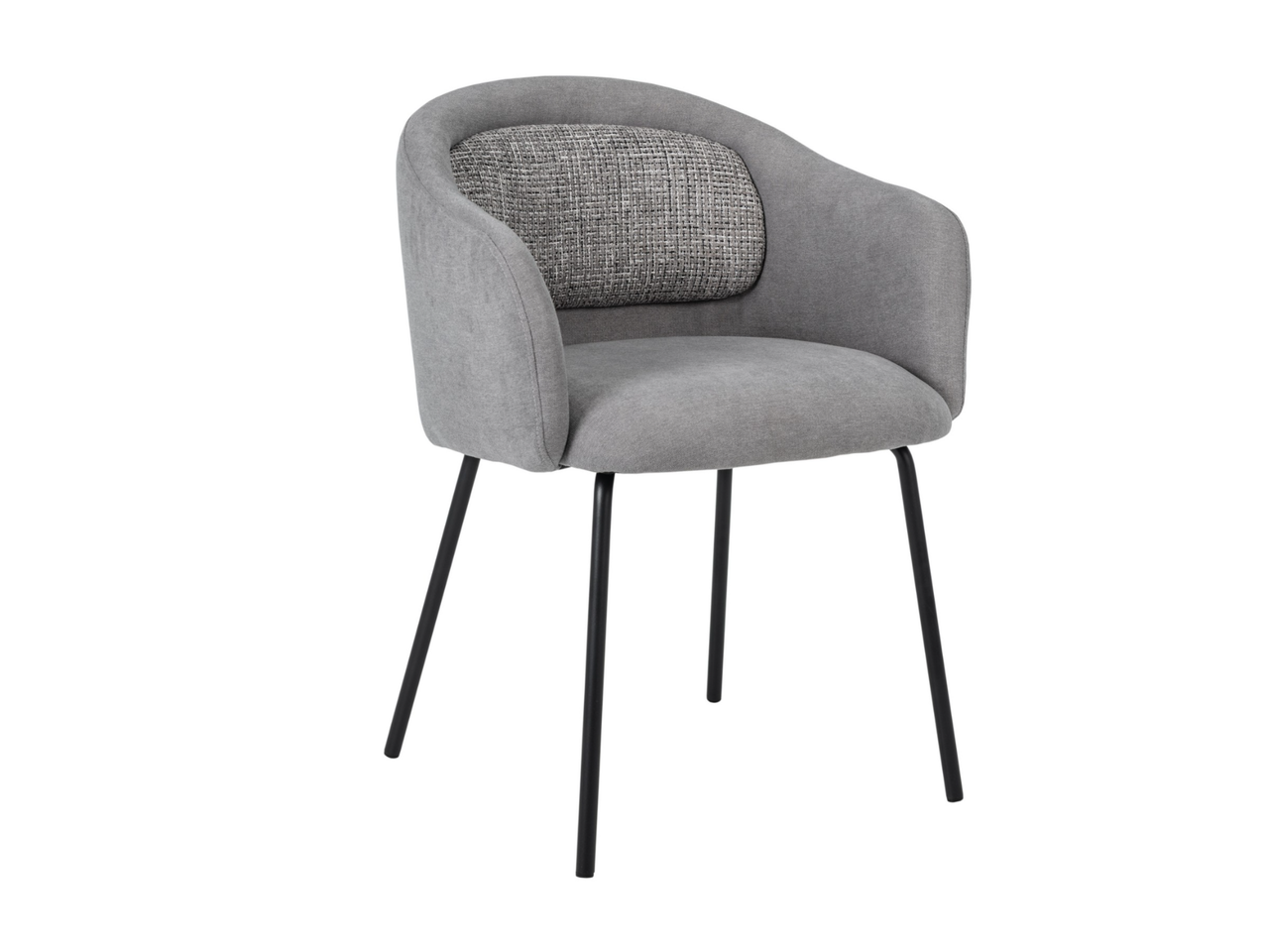 Стілець M-242 туманний сірий + чорний, фото 1