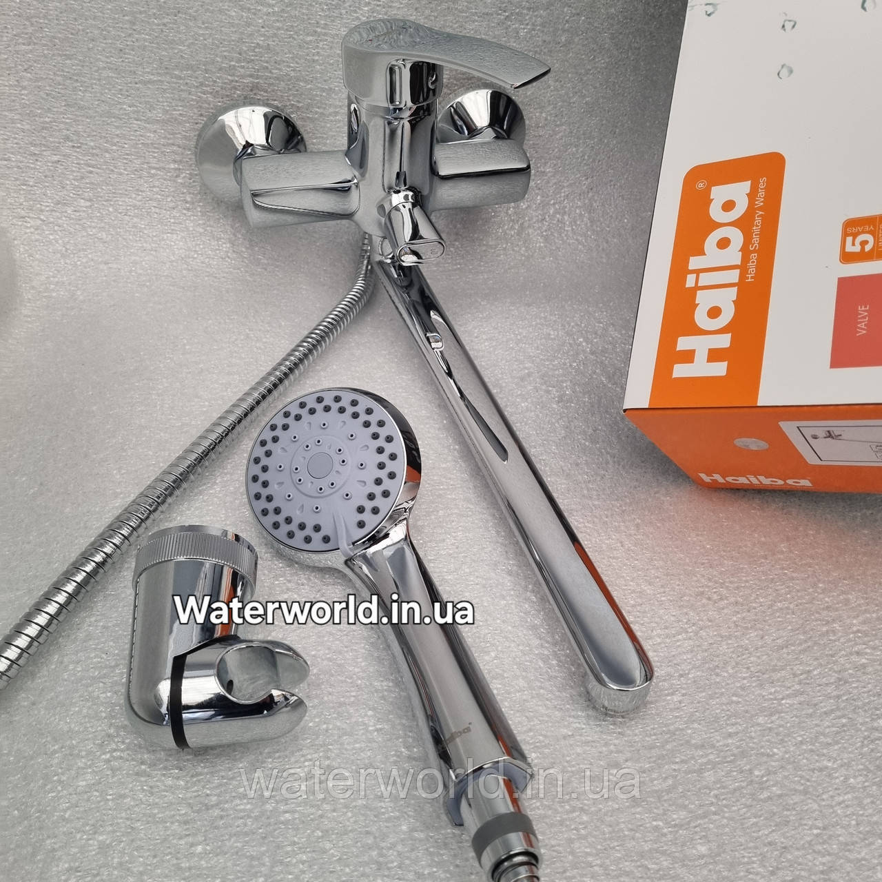 Латунний змішувач для ванної з душем HAIBA ONIX 006