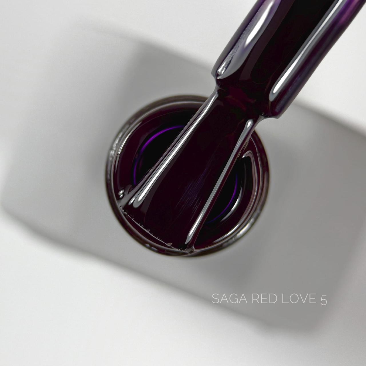Гель-лак SAGA gel Polish Love Red №05, 10 мл