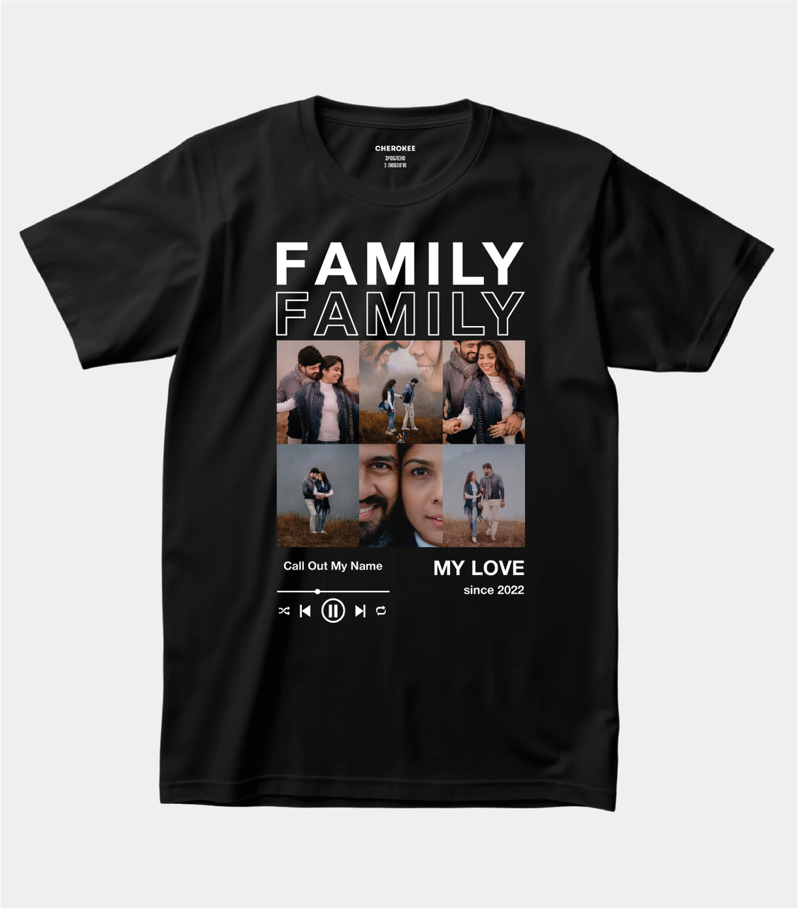 Футболка з романтичним принтом “FAMILY”, фото 1