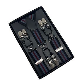 Підтяжки для штанів унісекс 6 металевих кліпс Solve — еластичні, регульовані, KT7003203