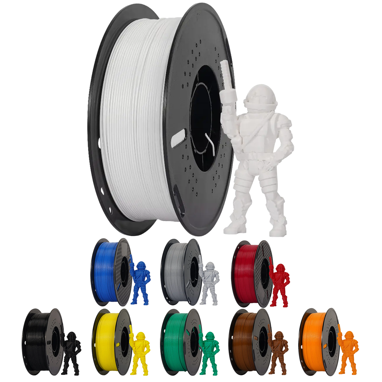 Філамент (пластик для 3D-принтера) Kingroon HS-PETG HCGS014 1,75 мм 1 кг White, фото 1