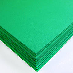 Фоаміран для рукоділля, 2 мм, 20х30 см, зелений