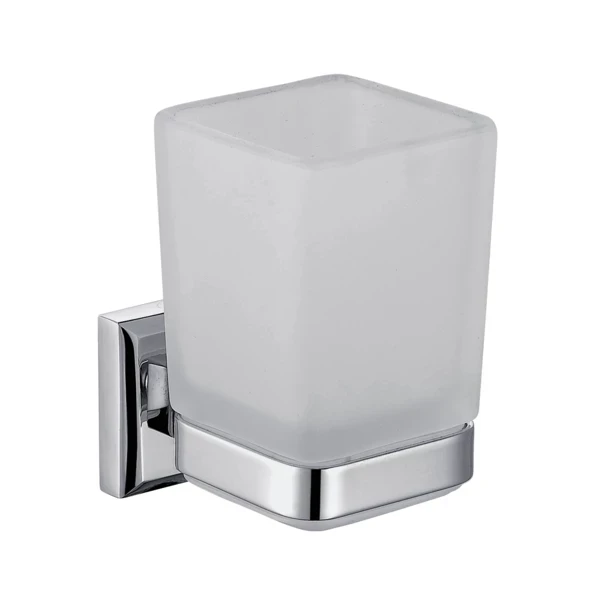 Склянка Аква Родос Leonardo 9921A з тримачем хром, фото 1