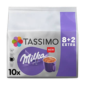 Гарячий шоколад у капсулах Tassimo Milka, 8+2 шт.