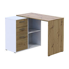 Офісний стіл Doros T8 Білий/Дуб Артизан 100х83х75 (DRS-011512)