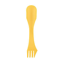 Ловилка Tribe Spork пластиковa T-FC-0031 жовта складна для туризму
