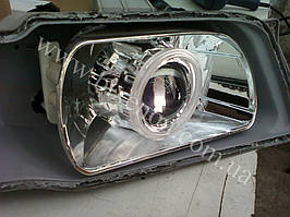 Установка биксеноновых линз G5 с глазами на Daewoo Nubira 2