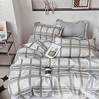 Фланелева сімейна постільна білизна/Комплект постільної білизни з двома підковдрами