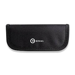 Чохол для ножа з нейлону Civivi C-01 чорний з блискавкою м'яка підкладка 153 х 69 х 18 мм