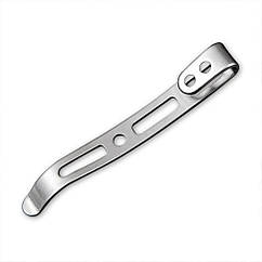 Кліпса сталева кишенькова (58 мм) Sencut без гвинтів SA15B матеріал - нержавіюча сталь вага - 2.8 г