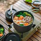 Набір cookware (2 каструлі чайник сковорода) Naturehike CNK2450CF010 алюміній 1.5 кг 4–7 осіб, фото 7