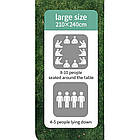 Коврик для пікніка Naturehike 210*240 CNK2350WS010 бежевий з котами водоотталкуючий на 10 осіб, фото 3