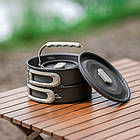 Набір cookware (2 каструлі чайник сковорода) Naturehike CNK2450CF010 алюміній 1.5 кг 4–7 осіб, фото 8