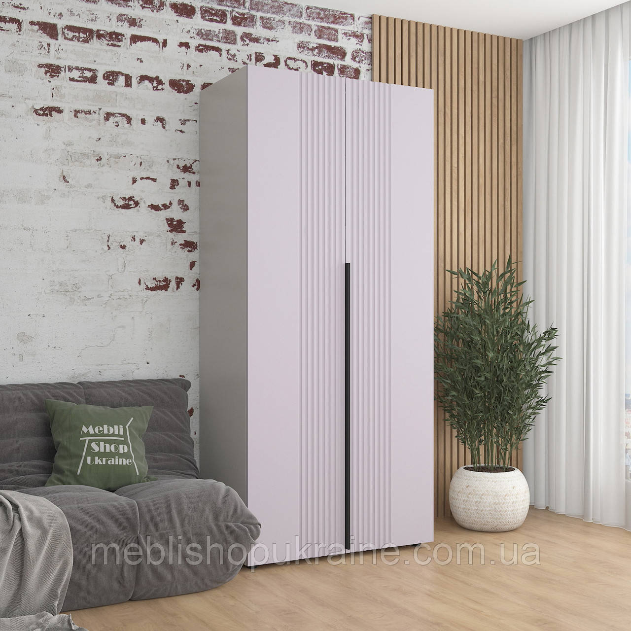 Шафа зі штангою та полицею. Висотою 203 см., фото 1