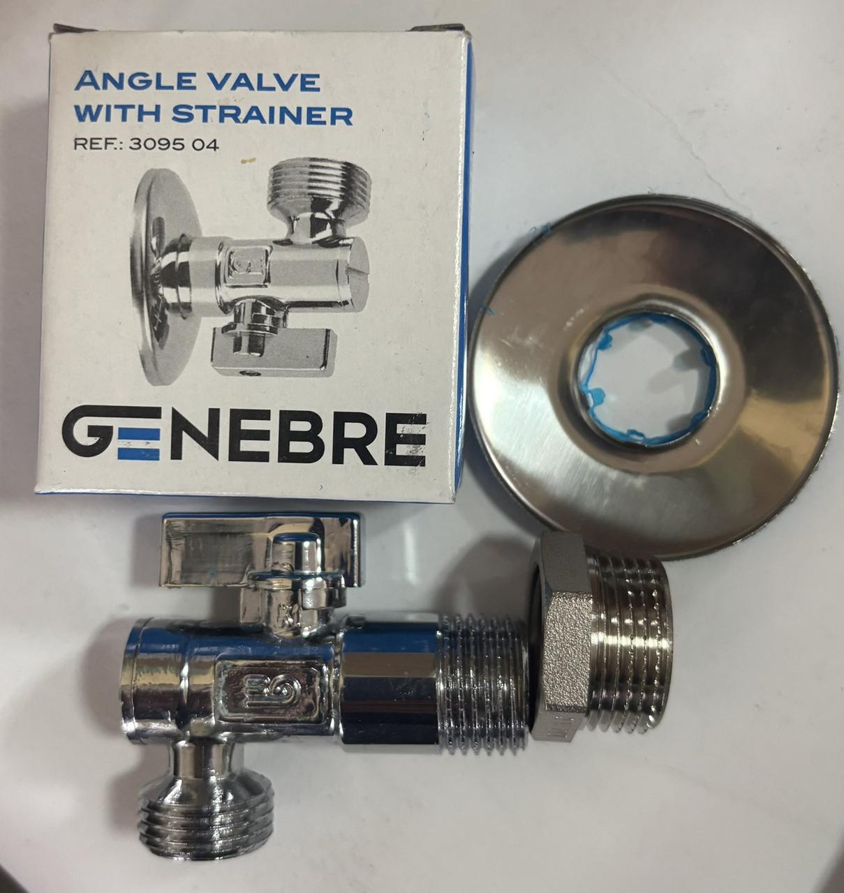 Кран кутовий 1/2" *3/4" з фільтром для підключення пральної машини, фото 1