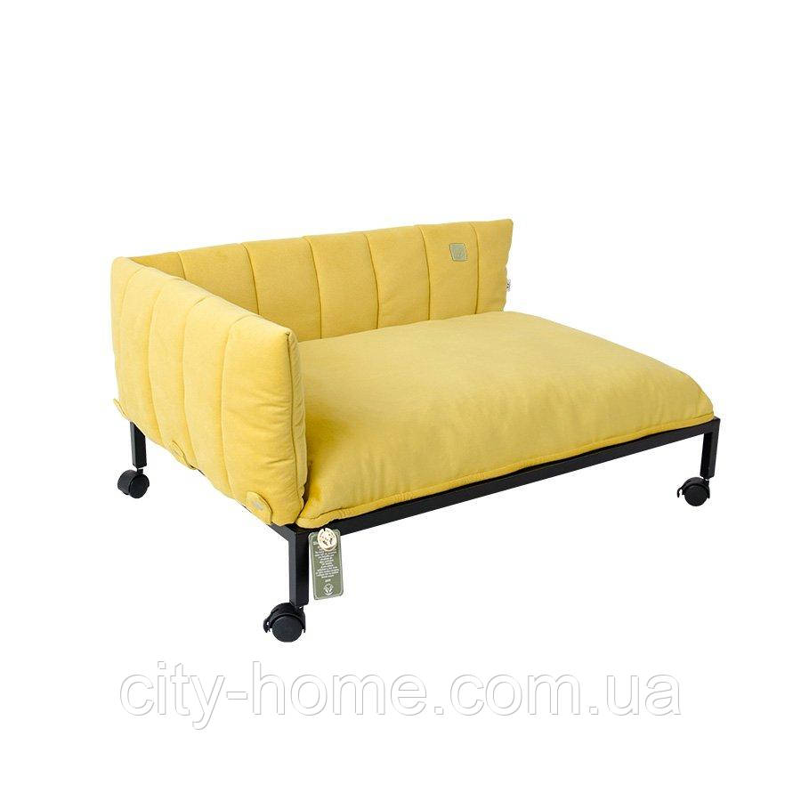 Лежак для собак Вардо L (Тканина Жовта)