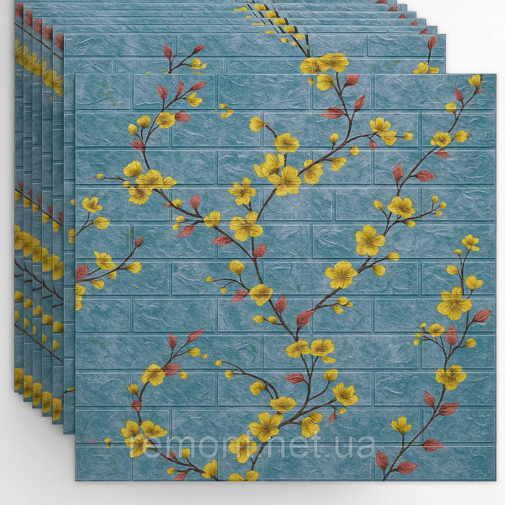№102 Самоклеюча 3D панель "Сакура" 77×70 см товщина 4 мм, фото 1