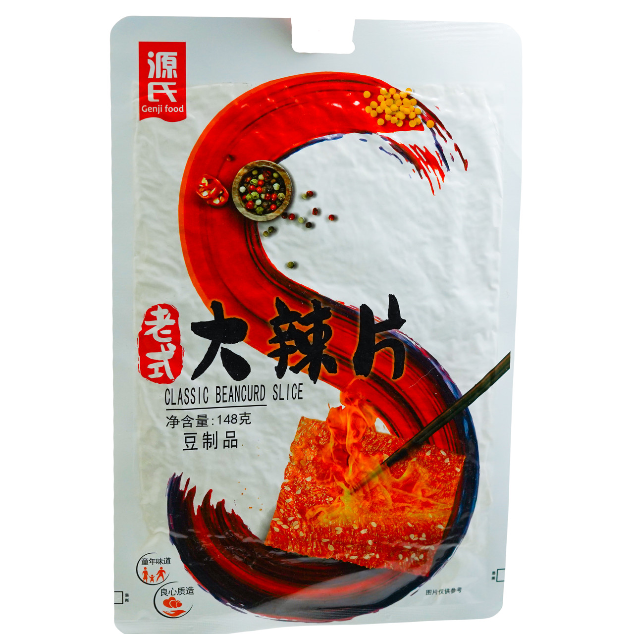 Снек латяо Spicy Beancurd Slice GENJI 148 г, фото 1