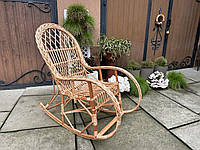 Плетене крісло-гойдалка з лози, ручна робота, натуральна лоза крісла гойдалки