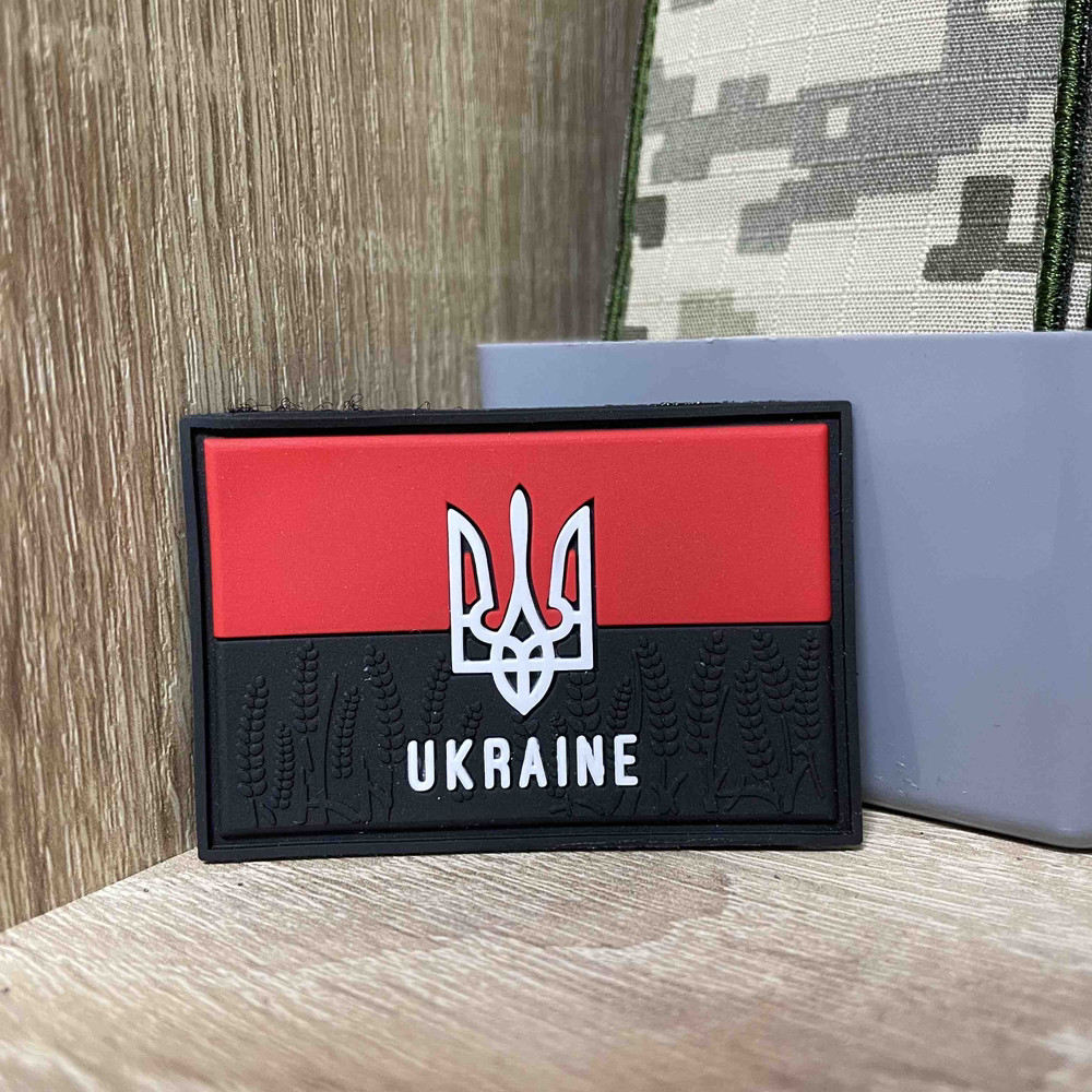 №ПВХ021 Шеврон «Прапор УПА UKRAINE”  6*4 см, фото 1