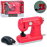 Дитяча швейна машинка 6853 педаль, світло, рухлива голка