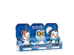 Подарунковий набір фігурок Зимові друзі Roshen 60 г молочний шоколад новорічний