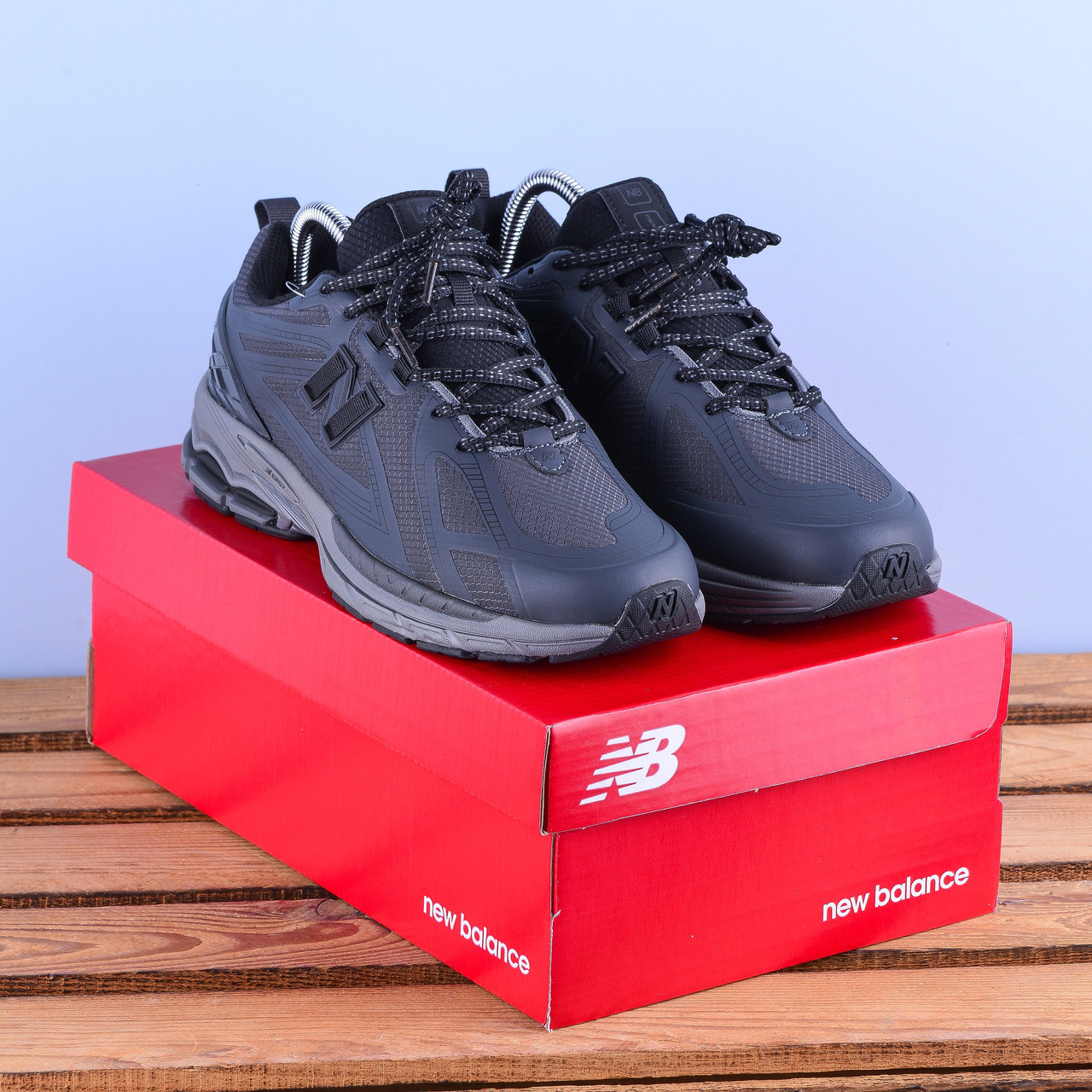 Термо Зимові кросівки New Balance 1906R сірі з чорною N, фото 1