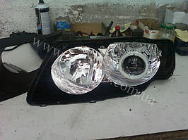 Установка биксеноновы линз G5 с глазами с покраской накладок на Nissan Almera 4