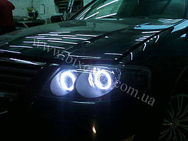 Установка биксеноновы линз G5 с глазами с покраской накладок на Nissan Almera 7