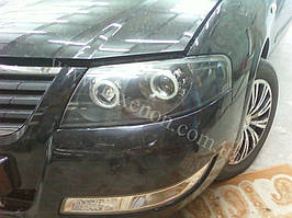 Установка биксеноновы линз G5 с глазами с покраской накладок на Nissan Almera 8