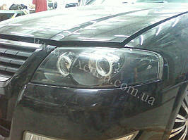 Установка биксеноновы линз G5 с глазами с покраской накладок на Nissan Almera 9