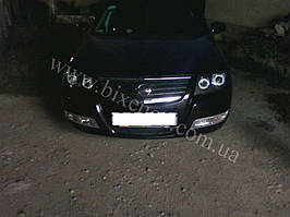 Установка биксеноновы линз G5 с глазами с покраской накладок на Nissan Almera 10