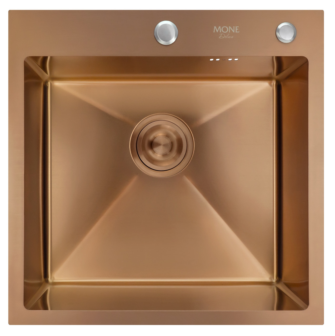 Мийка Handmade MONE Delux 5050 (3.0/1.0/220) Roze Gold з отвором, фото 1