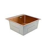 Мийка Handmade MONE Delux 5050 (3.0/1.0/220) Roze Gold з отвором, фото 5