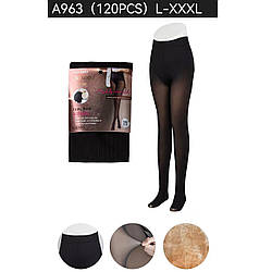 Жіночі колготи з флісом "Фабричний Китай" Розміри: 44-50 (16412)