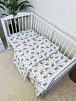 Постельный набор в детскую кроватку Байка (3 предмета) Мишки звездочки