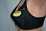 Бюстгальтер Yalisi 8124 без поролону чашка DD Чорний , фото 3