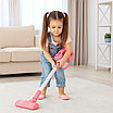 Дитячий набір для прибирання вакуумний пилосос 2 насадки підставка щітка звук підсвічування ігровий комплект для дитини, фото 3