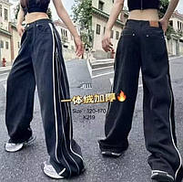 Джинси підліткові на флісі на дівчинку 120-170 см "AMD" недорого від прямого постачальника