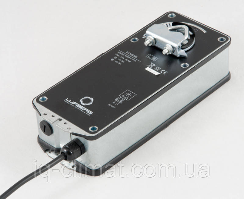 DA10S220S Привод Lufberg з вбудованою поворотною пружиною і доп контактом для повітряної заслінки 2 м2