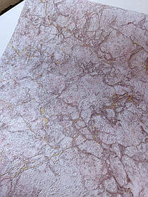 "Слов'янські шпалери" під мармур щільні, рельєфні у вітальню, спальню, коридор паперові дуплекс 10 м*0,53 9В264 Сапфір 6611-02